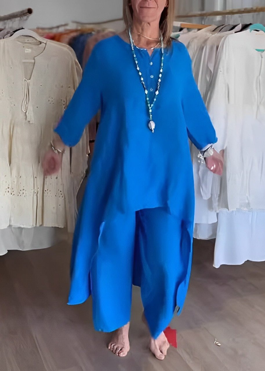 Set costum pantaloni din in